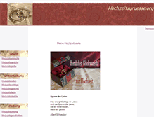 Tablet Screenshot of hochzeitsgruesse.org